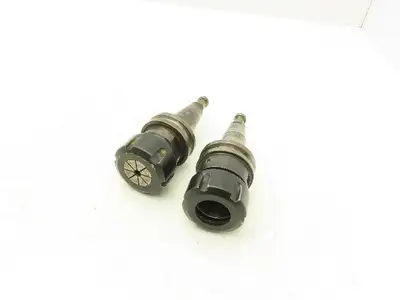 Tapered Shank ISO30 Collet Chuck Lot of 2
