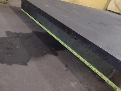 12' X 6' STEEL LAYOUT TABLE PLATE: STOCK #23783