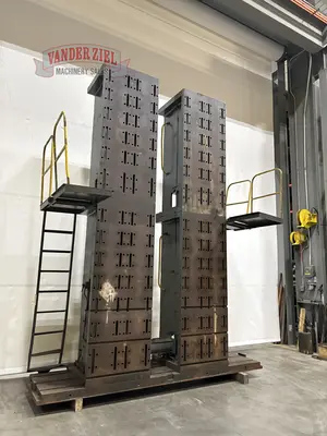 180" x 36" x 36" Giddings & Lewis Angle Plate, Pair