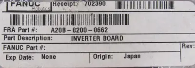 NEW FANUC A20B-8200-0662 INVERTER BOARD A20B8200066202A