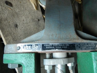 Fisher 3" 600 Rating, WCB Steel Vee - Ball Control Valve