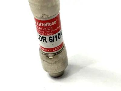 USED LITTELFUSE TIME-DELAY CURRENT-LIMITING FUSE CLASS CC 600V .6A LOT OF 5