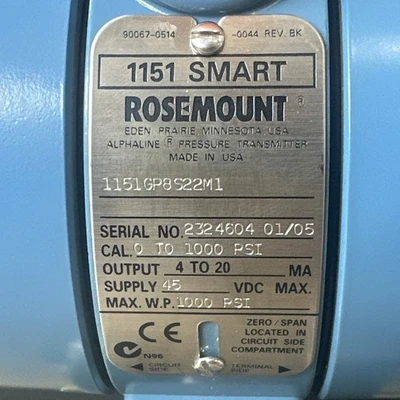 NEW Rosemount 1151GP8S22M1
