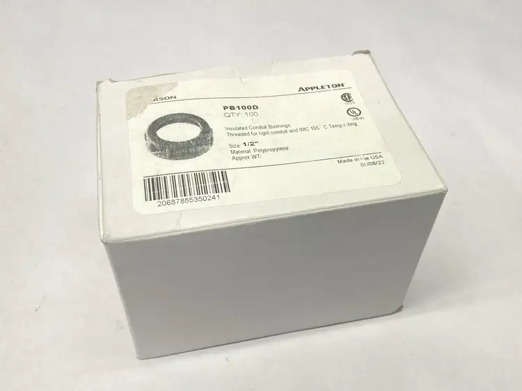 Used APPLETON INSULATED CONDUIT BUSHINGS 1/2" LOT OF 93 Electrical Fittings | Maverick Industrial Sales #1119664