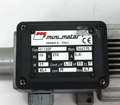 USED MINI MOTOR AC 100P