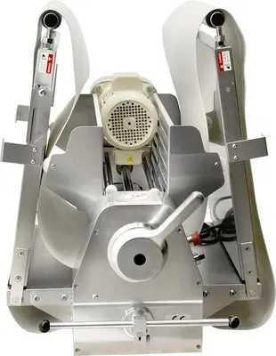 Stainless Steel Table Top Dough Sheeter with 88-inch Conveyor Length – 0.75 HP (550 W), 220 V, 1 Phase