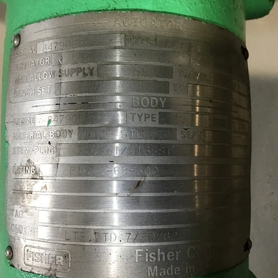 USED FISHER TYPE 667