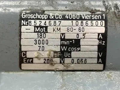 USED GROSCHOPP KM 80-60
