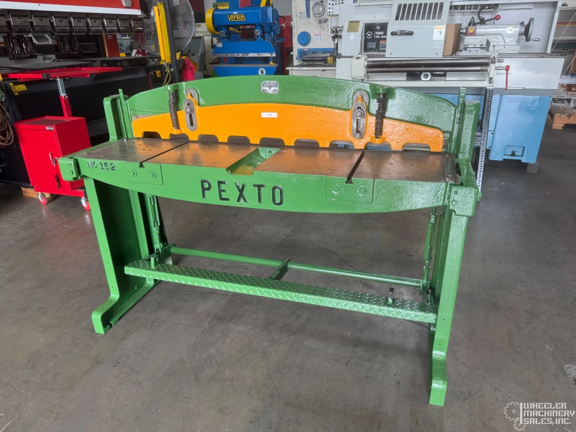 Pexto 152-K Converted Pneumatic Shear - 4' x 16 Ga. #7440 #1