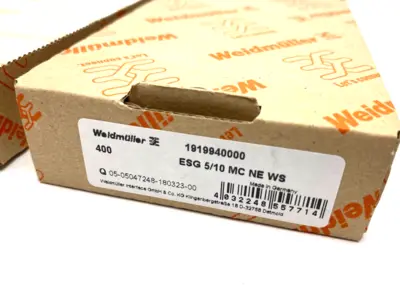 New | in-Stock WEIDMÜLLER TERMINAL MARKING PLATE WHITE ESG 5/10 MC NE WS PKG OF 400 Miscellaneous MRO | Maverick Industrial Sales #1121762