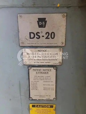 USED DAVIS STANDARD FOUR (4) DS-20 2" SINGLE SCREW EXTRUDERS