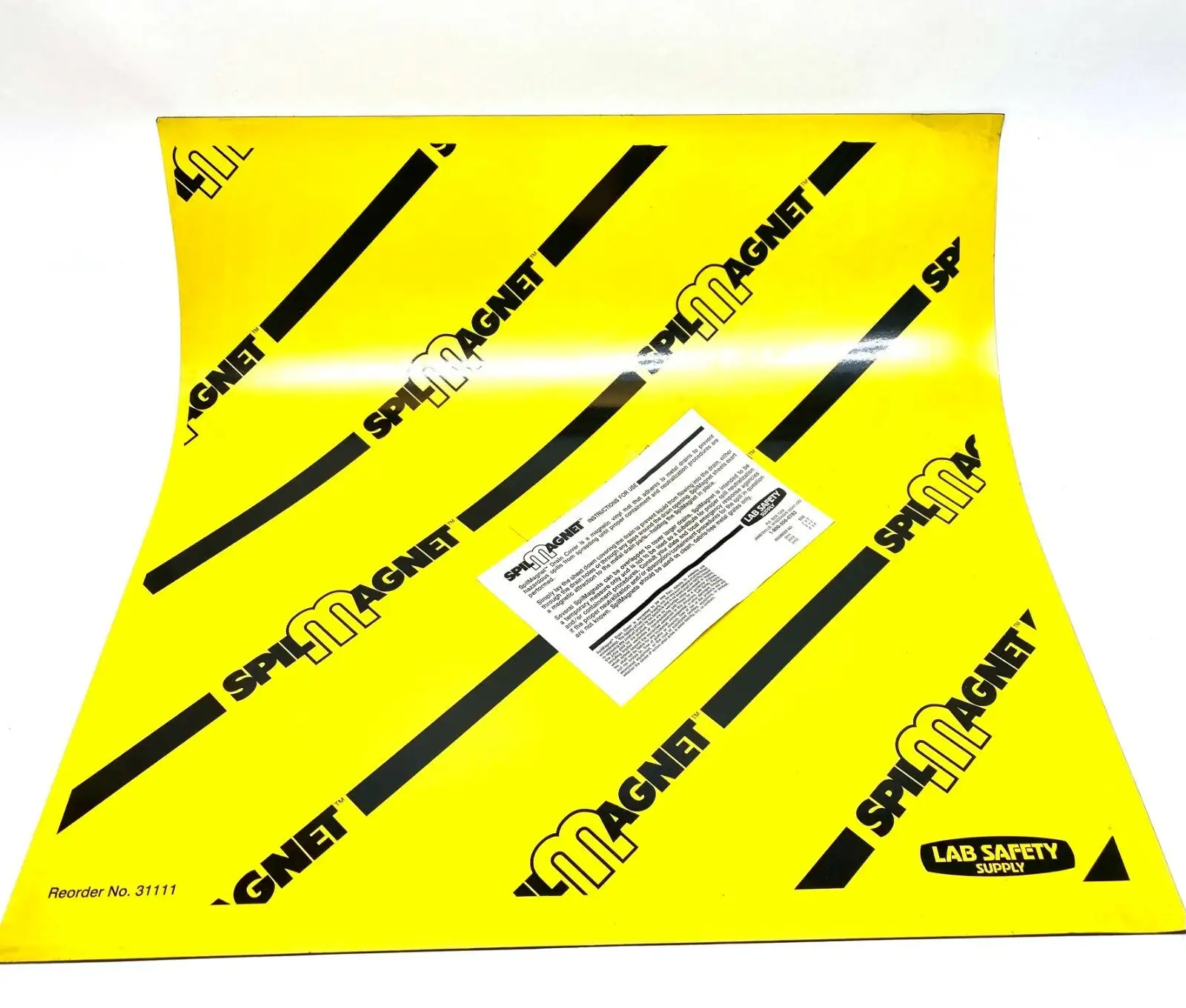 NEW SPILMAGNET MAGNETIC YELLOW DRAIN COVER 24" L X 24" W