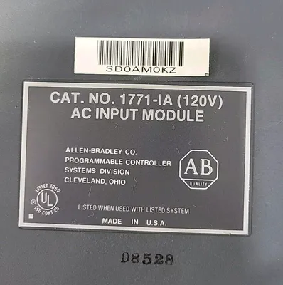 Allen-Bradley 1771-IA 120V AC/DC Input Module Loc3E39