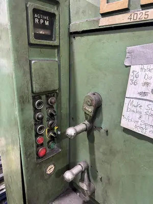 42/137" X 96/264" LEBLOND #4025 HEAVY DUTY SLIDING GAP ENGINE LATHE. STOCK #0888725