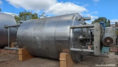 Used DCI Twin Motion Kettle, 3,000 Gallon | 316 Stainless Steel | Jacketed 150 PSI | Twin Agitators with Scrapers | Built 2007 | NB# 6749