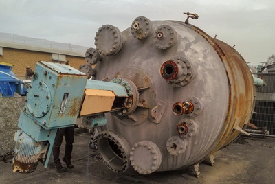 8,000L M/S  Hastelloy Clad JKTD Reactor