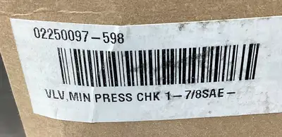 SULLAIR 02250097-598 MINIMUM PRESSURE VALVE 6B-5
