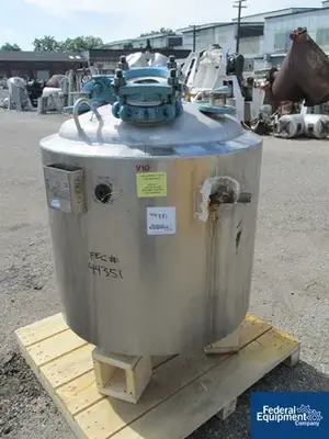 USED Pfaudler 100 Gal Pfaudler Reactor, 316 s/s, 50/65#