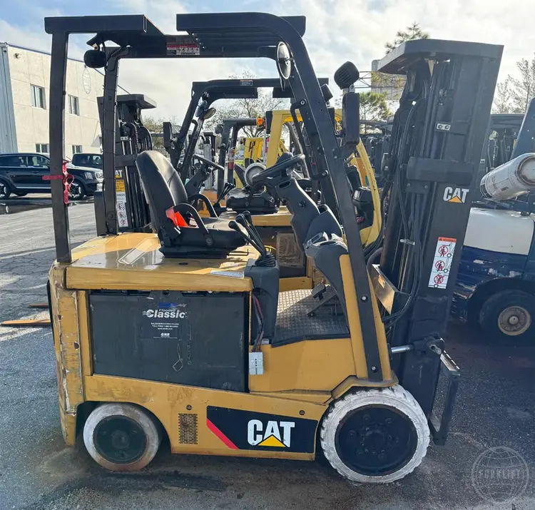 Used 2015 CATERPILLAR EC25N2 4-Wheel Sit down Electric Counterbalance Forklifts Florida US | Forklift Exchange #1274665