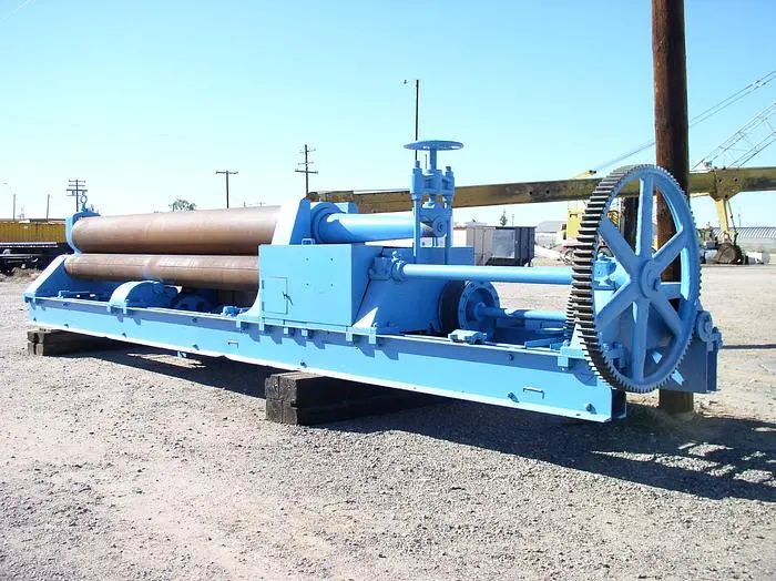 16' x 1" HILLES & JONES Plate Bending Roll; Pyramid Type; Vari-Speed; Hyd. Drop End; 60 HP Main Drive; New Controls; Recond.