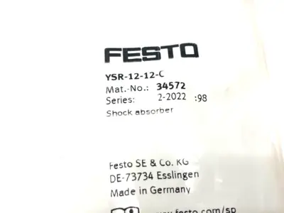 NEW FESTO SELF-ADJUSTING SHOCK ABSORBER SIZE 12, 12MM STROKE