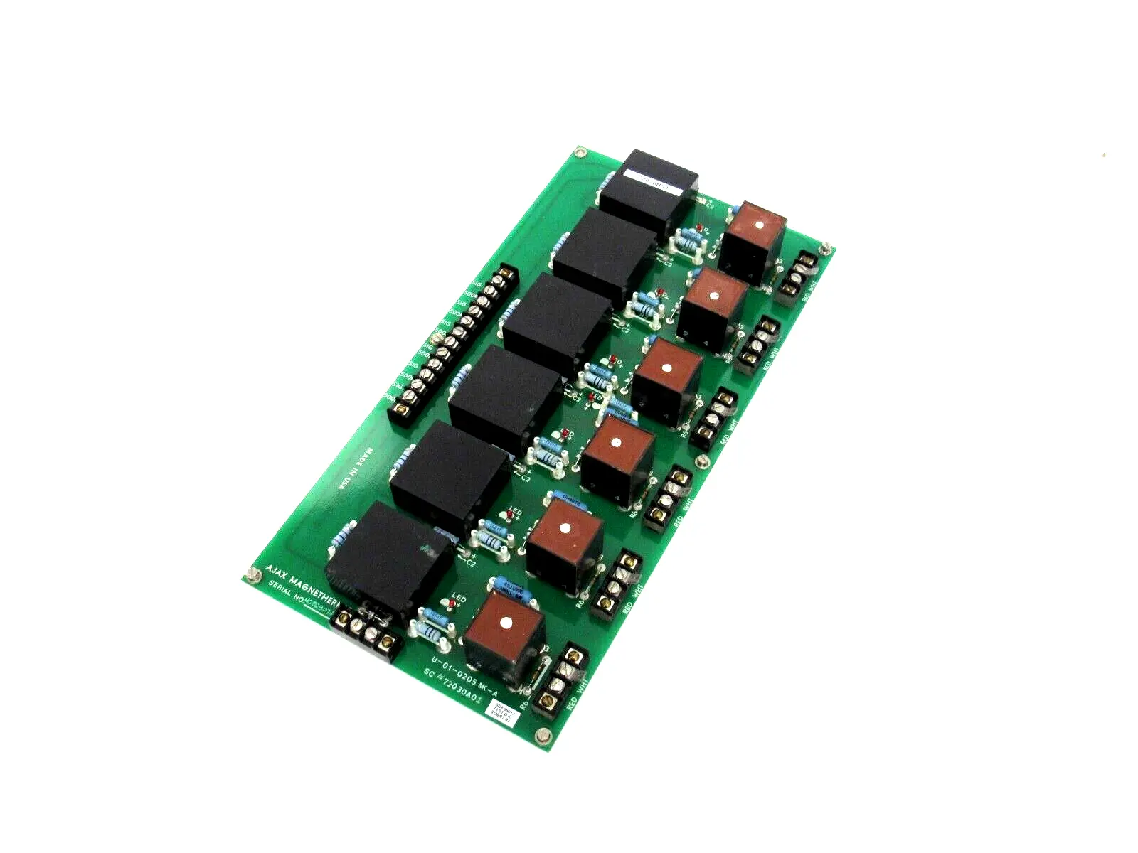 USED AJAX MAGNETHERMIC 72030A01 CIRCUIT BOARD U-01-0205MK-A