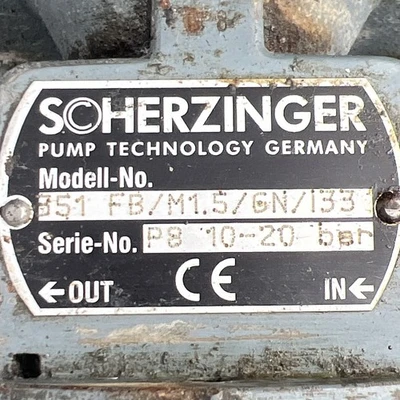 Used Scherzinger 351 FB/M1,5/GN/I33 Pumps (liquid, other) California US | Davliegogo LLC #1705503