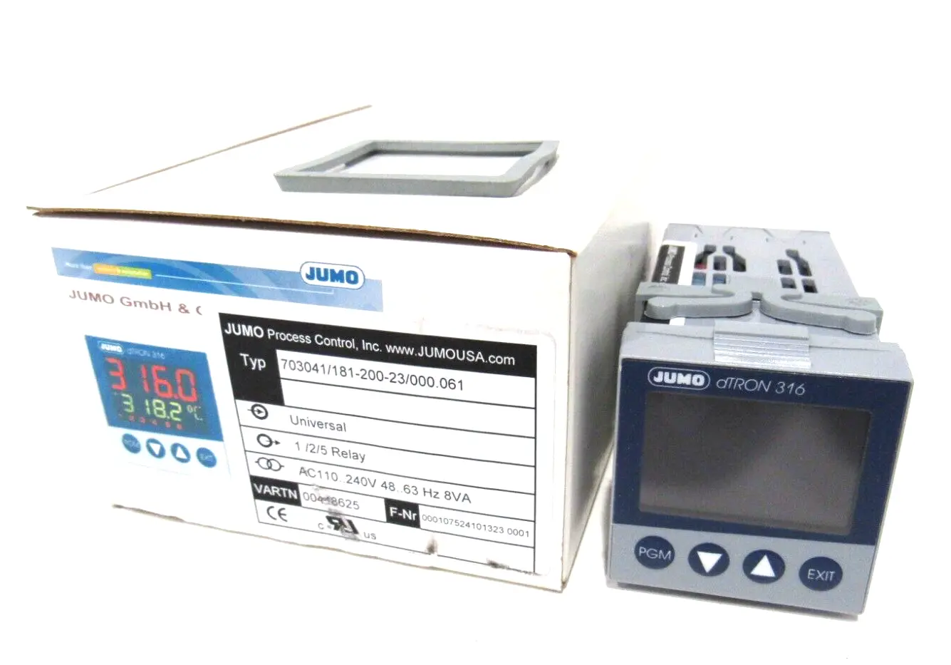 NEW JUMO 703041/181-200-23/000.061 TEMPERATURE CONTROLLER 70304118120023000061