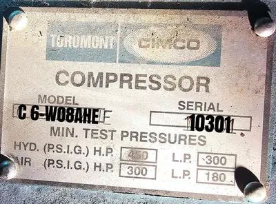 USED 2010 TOROMONT CIMCO C6-W08AHE