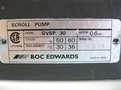 USED BOC Edwards GVSP 30