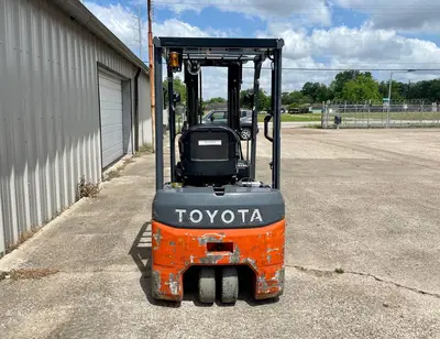 Used 2016 TOYOTA 8FBE18U 3-Wheel Sit down Electric Counterbalance Forklifts Texas US | TB Forklifts #1274993