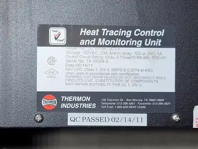 NEW 2011 THERMON TC 1818A.18.1.F