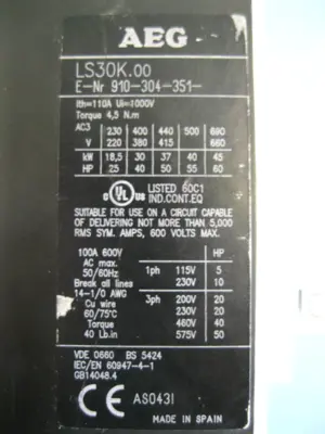 USED AEG LS30K.00