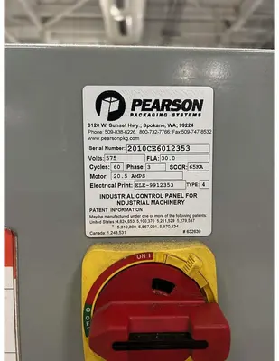 USED 2010 PEARSON PACKAGING SYSTEMS CE60
