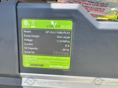 USED HARVEST RIGHT HRFDL BENCHTOP FREEZE DRYER / LYOPHILIZER W/ DUAL STAGE PUMP