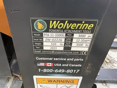 Used 2023 WOLVERINE PFA 11-3300G Pallet Forks Tennessee US | Moore Equipment #1517351