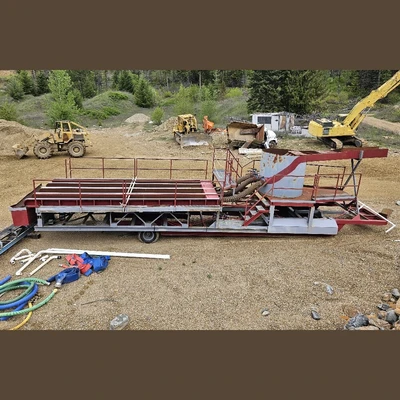 24in Wide x 22ft Long 4-Way Distribution Sluice