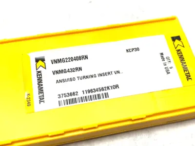 USED KENNAMETAL KENLOC™ VNMG-RN INSERTS VNMG220408RN