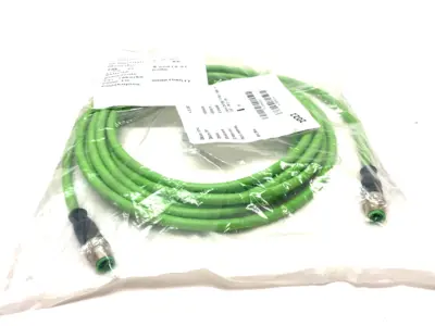 NEW BECKHOFF DOUBLE ENDED ETHERCAT CABLE M12 4-PIN