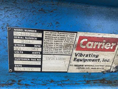 USED 1996 CARRIER SHAKER CONVEYOR/ HH-40180F-