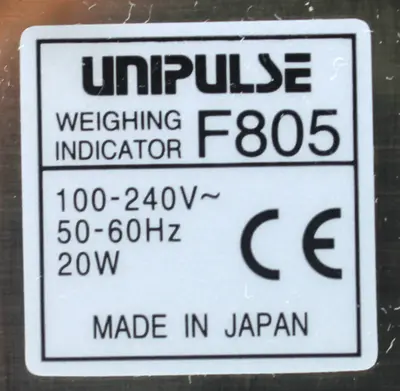 UniPulse F805 Weighing Indicator, 100-240V