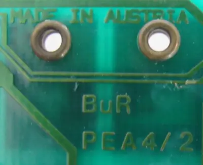 USED BUR PEA4/2 CIRCUIT BOARD MCPEAB-1 PEA42