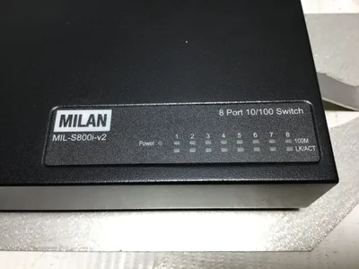 MILAN MIL-S800i-V2 8 PORT 10/100 SWITCH
