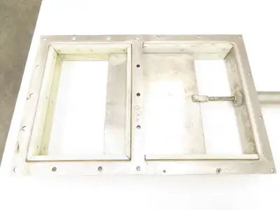 10" x 14" Process Material Bulkhead Pneumatic Gate Knife Valve