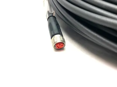 USED BECKHOFF SINGLE ENDED POWER CABLE M8 4-PIN TO LEADS, 20M LENGTH