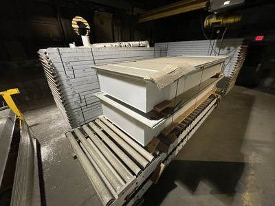 Cefla Package of Flat-Line Finishing Machinery, w/ EliSpray Rotary Spray Machines, Curing Ovens, Panel Cleaners, Material Handling, etc.