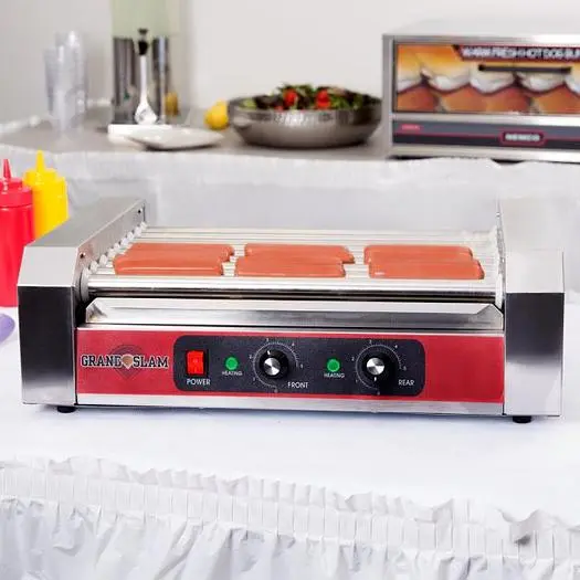 24 Hot Dog Roller Grill with 9 Rollers - 110V, 1350W