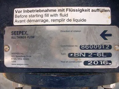 Pump, Moyno, Progressive Cavity, S/st, Seepex, 2", #C741923