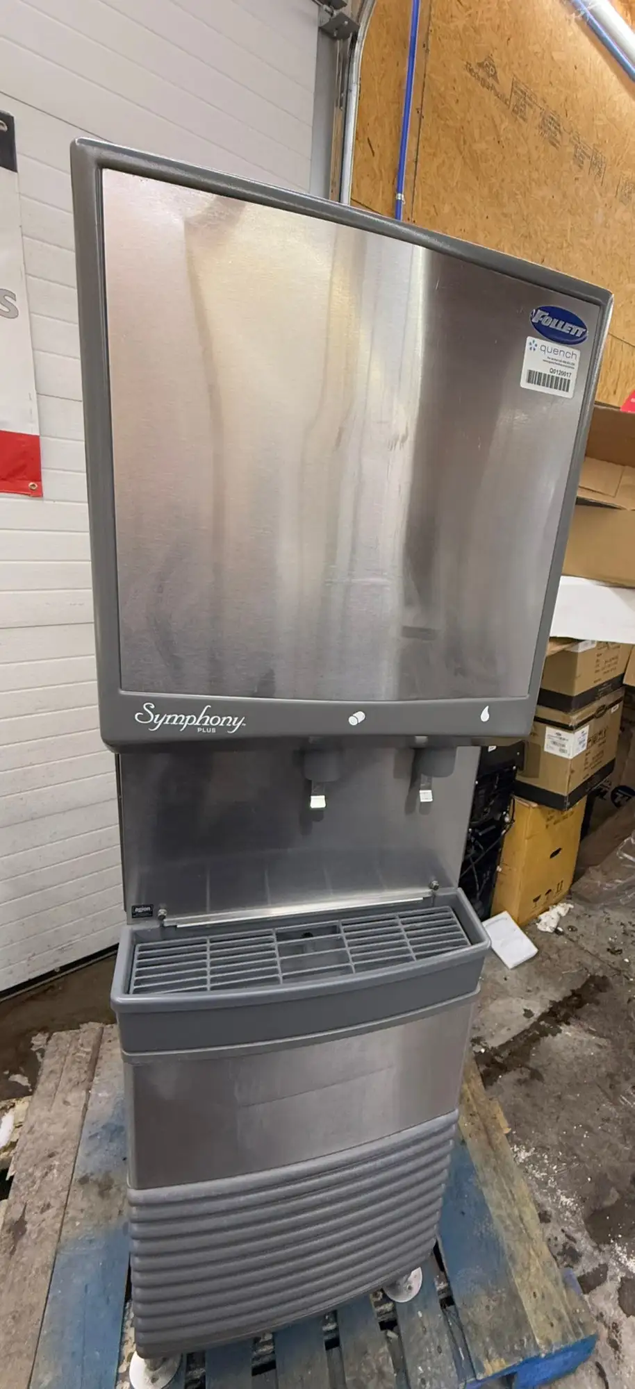 Follett 50CI425A-L Symphony Air Cooled Ice Maker and Water Dispenser Refurbished