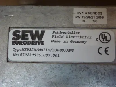 USED SEW EURODRIVE MFD32A/MM11C/238G0/AFG